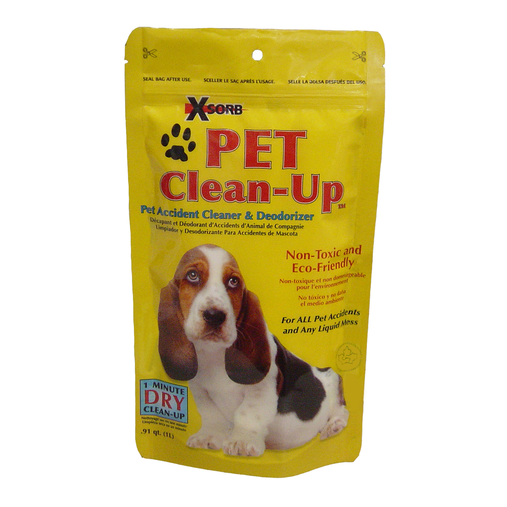 XSORB Pet Accident Clean-Up, 1 L Bag, 24/cs, DB01-24